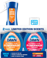 Dawn Powerwash Spray, Dish Soap, Dishwashing Liquid, Pumpkin Spice + Frosted Cranberry, 1 Starter Kit + 1 Refill, 2x16 Fl Oz