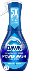 Dawn Platinum Powerwash Dish Spray, Dish Soap, Fresh Scent, 16 Fl Oz